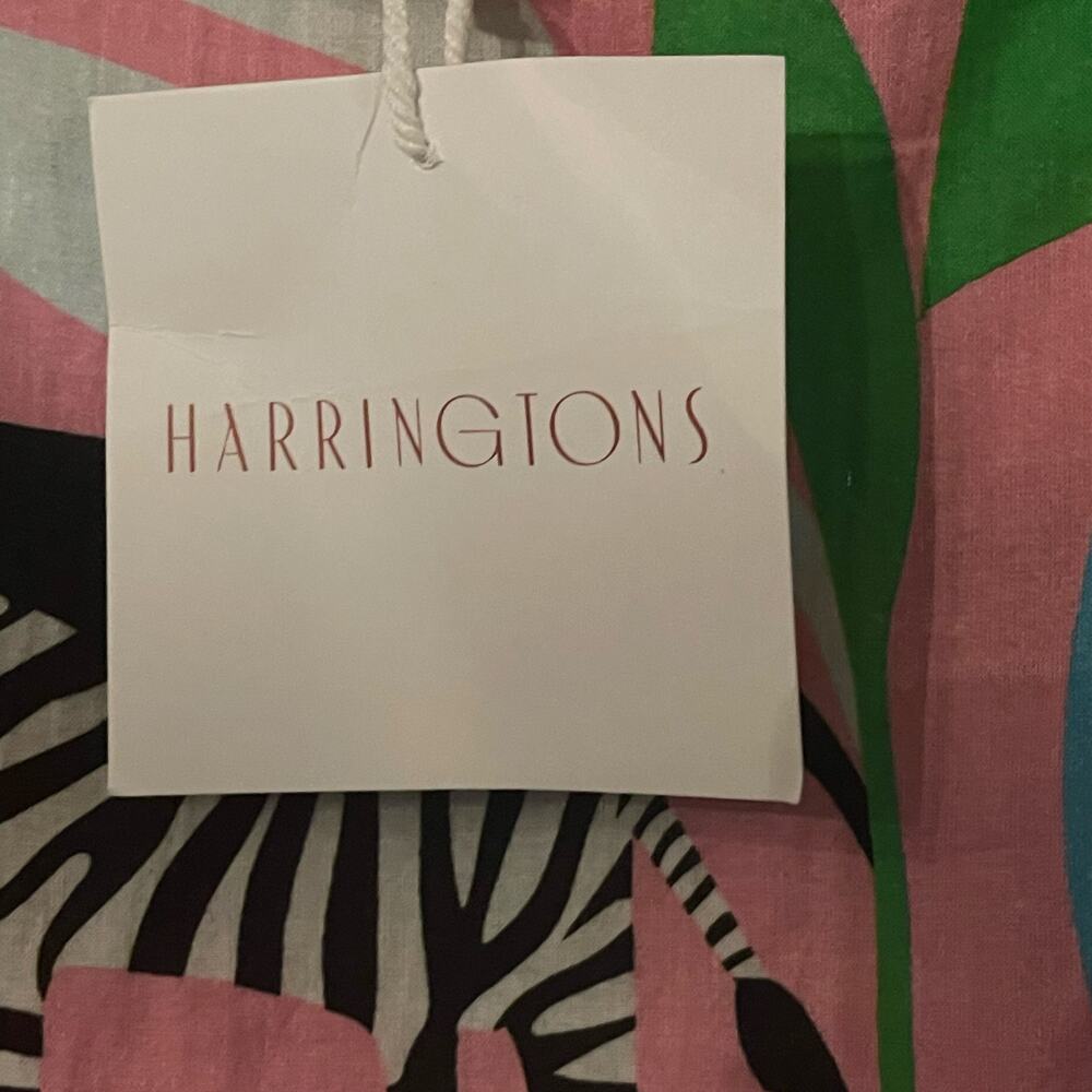 NWT Harringtons Pink Zebra‎ Print Puff Sleeve Mini Dress Size XS - Picture 6 of 6